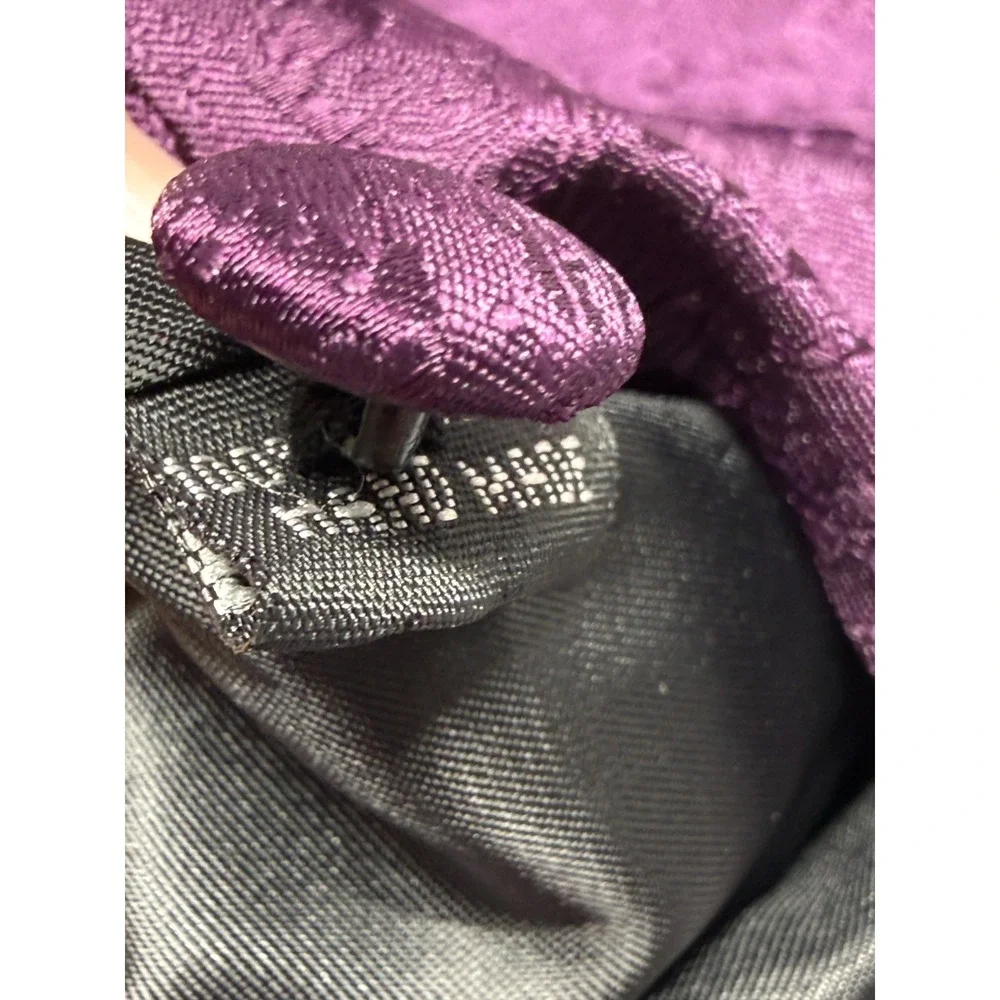 Alizeal Waistcoat Mens S Purple Jacquard Paisley Single‎ Breasted Wedding Formal